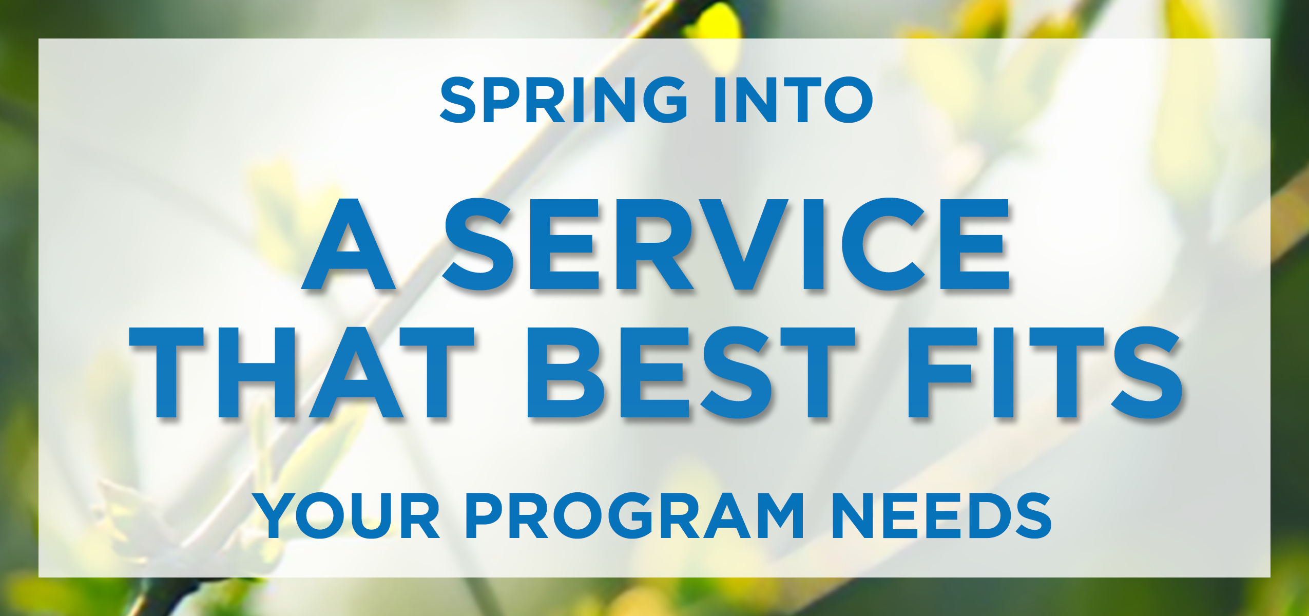 Spring Into Service Website Header